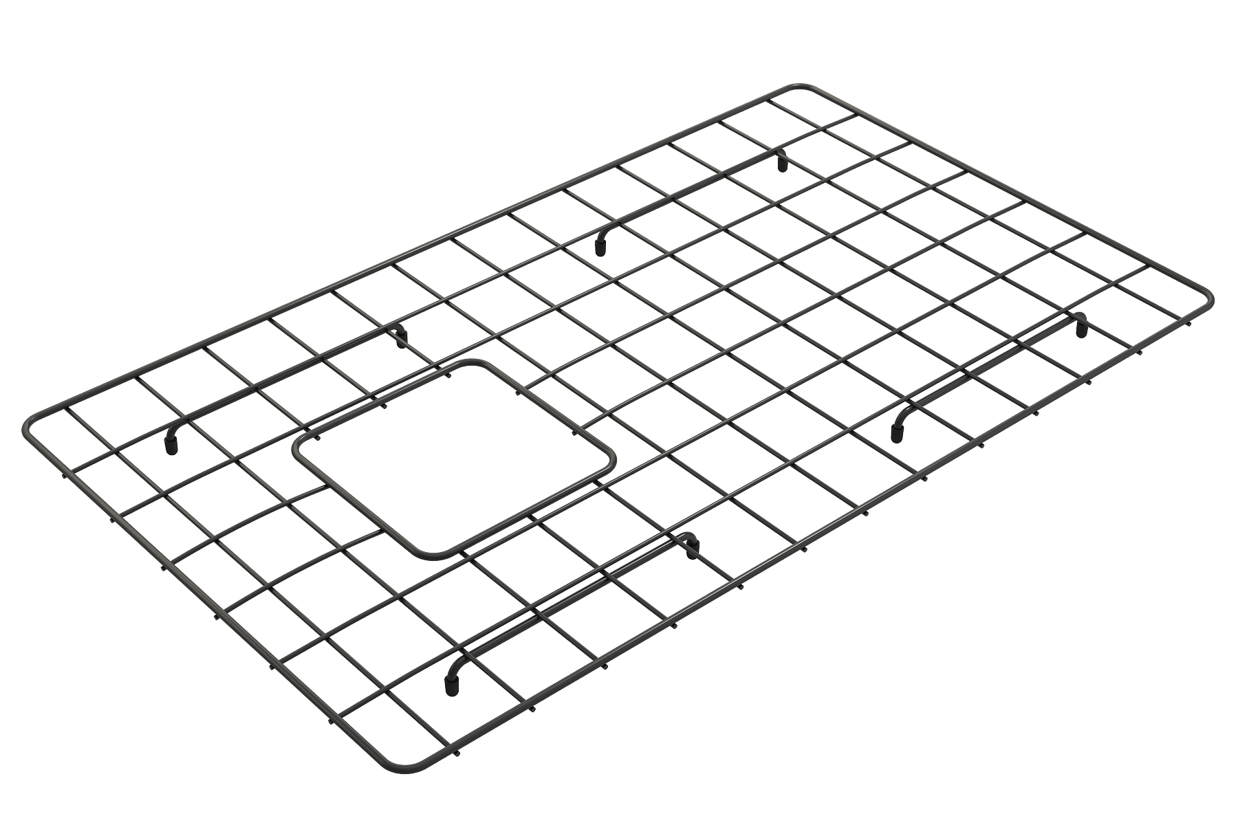 Stainless Steel Sink Rack in Matte Black finish for 30in. 1346/1347 Farmhouse Apron Front Fireclay Single Bowl Kitchen Sinks New Design